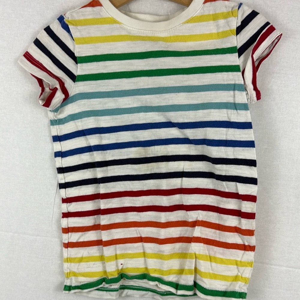 Primary Multicolor Striped Kids Tee